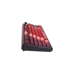 Клавиатура, Ajazz,MK87/Pitaya/Red, MK87, Игровая, Механическая, TKL, Pitaya Switches, USB, 2,4 ГГц, Bluetooth, Подсветка RGB, Размер: 372x144x47 мм., Анг, Красный