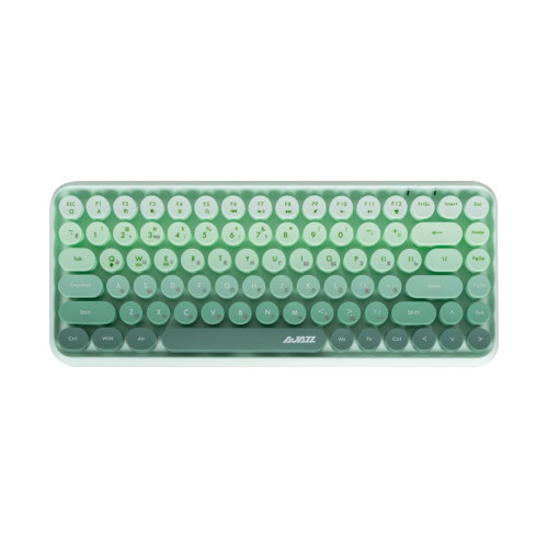 Клавиатура, Ajazz, 308i/Cat/Green, 308i Cat, Мембранная, 75%, Bluetooth, Анг/Рус, Зелёный