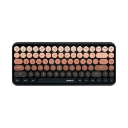 Клавиатура, Ajazz, 308i/Cat/Bean, 308i Cat, Мембранная, 75%, Bluetooth, Анг/Рус, Коричневый