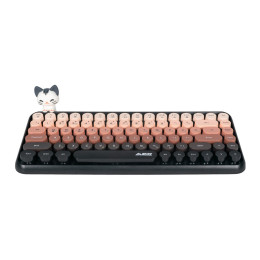 Клавиатура, Ajazz, 308i/Cat/Bean, 308i Cat, Мембранная, 75%, Bluetooth, Анг/Рус, Коричневый