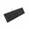 Клавиатура, Delux, SK800U, Ультратонкая, USB, Кол-во стандартных клавиш 104, 18 мультимедиа-клавиш, Размер: 451*188*18 мм., Длина кабеля 1,5 метра, Анг/Рус/Каз, Чёрный