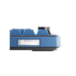 Клавиатура, Ducky, OK-M-65, Wine Red Switch DKOKM2567-KWRUPDCOCH1, Игровая, Механическая, 65%, Ducky Linear Inductive Switch, USB, 2,4 ГГц, Bluetooth, Подсветка RGB, Размер: 452x150x41 мм., Анг/Рус, Чёрный