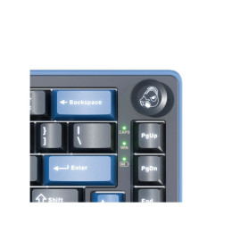 Клавиатура, Ducky, OK-M-65, Wine Red Switch DKOKM2567-KWRUPDCOCH1, Игровая, Механическая, 65%, Ducky Linear Inductive Switch, USB, 2,4 ГГц, Bluetooth, Подсветка RGB, Размер: 452x150x41 мм., Анг/Рус, Чёрный