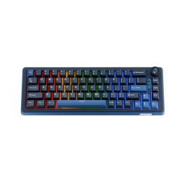 Клавиатура, Ducky, OK-M-75, Baby Switch DKOKM2583-KYRUPDCOCH1, Игровая, Механическая, 75%, Ducky Linear Inductive Switch, USB, 2,4 ГГц, Bluetooth, Подсветка RGB, Размер: 452x150x41 мм., Анг/Рус, Чёрный