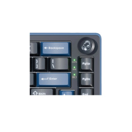 Клавиатура, Ducky, OK-M-75, Wine Red Switch, Игровая, Механическая, 75%, Ducky Linear Inductive Switch, USB, 2,4 ГГц, Bluetooth, Подсветка RGB, Размер: 452x150x41 мм., Чёрный