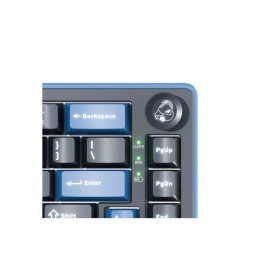 Клавиатура, Ducky, OK-M-98, Baby Switch, Игровая, Механическая, 98%, Ducky Linear Inductive Switch, USB, 2,4 ГГц, Bluetooth, Подсветка RGB, Размер: 452x150x41 мм., Анг/Рус, Чёрный