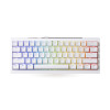 Клавиатура, Ducky, One X Mini Wireless, Игровая, Механическая, 60%, Ducky Linear Inductive Switch, USB, 2,4 ГГц, Bluetooth, Подсветка RGB, Размер: 308x124x39 мм., Анг., Белый