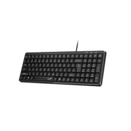 Клавиатура, Genius, LuxeMate 120, USB, Мембранная, Длина кабеля 1.5 м, Slim, Рус/Англ, Copilot, Пластик, Чёрный