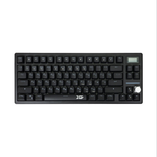 Клавиатура, XG, Hypnos, Игровая, USB, Беспроводная, Bluetooth 5.4, 2.4G, Встроенная литиевая батарея 4000 mAh, Кол-во стандартных клавиш 84, Механические свитчи, RGB, Анг/Рус, Чёрный