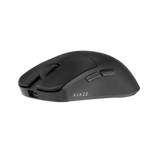 Компьютерная мышь, Ajazz, AJ159V2/MC/Black, AJ159 V2 MC, Игровая, Оптическая, PAW3311, до 32000 DPI, Беспроводная, USB, 2,4 ГГц, Bluetooth, Сменная батарея, Чёрная
