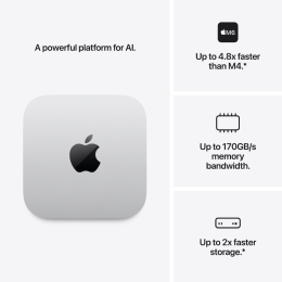 Mac mini: Apple M6 chip with 12-core CPU and 12-core GPU, 16GB, 256GB SSD,Model A3534