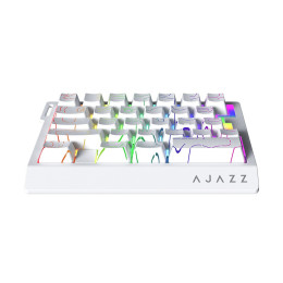 Клавиатура, Ajazz, AK029/ArcticIsle/WB, AK029, Игровая, Механическая, one-handed keypad, Arctic Isle Magnetic Switches, Проводная, USB, Подсветка RGB, Анг, Белый