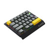 Клавиатура, Ajazz, AK029/ArcticIsle/BY, AK029, Игровая, Механическая, one-handed keypad, Arctic Isle Magnetic Switches, Проводная, USB, Подсветка RGB, Анг, Серый