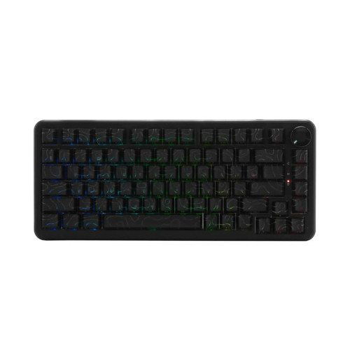 Клавиатура, Ajazz, AK820/Max/Magnetic/CB, AK820 Max, Магнитная, 75%, Magnetic Switches, Проводная, USB, Подсветка RGB, Анг/Рус, Чёрная