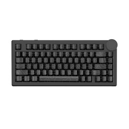 Клавиатура, Ajazz, AK820/AS/CB, AK820, Механическая, 75%, AS Shaft Switches, Проводная, USB, Подсветка, Анг/Рус, Чёрная