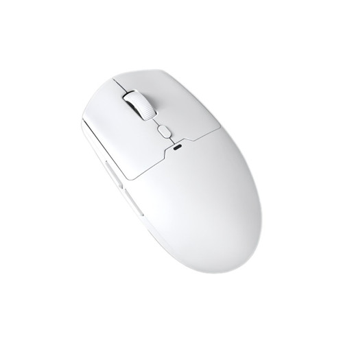 Компьютерная мышь, Ajazz, NJ11/MC/White, NJ11 MC, Игровая, Оптическая, PAW3311, до 12800 DPI, Беспроводная, USB, 2,4 ГГц, Bluetooth, Симметричная, 1000 Гц, Белая