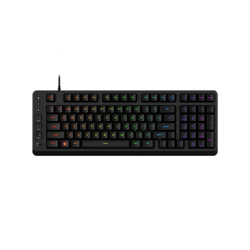 Клавиатура, HyperX, B7JE0AA#ABA, Eve 1800, Игровая, Мембранный, USB, кабель 1.5м, Подсветка RGB, Анг, Черный