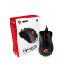 Мышь MSI Clutch GM50 USB2.0/TPE-кабель 2м/Вес 87г./RGB подсветка/Черный