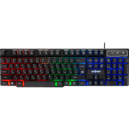 Клавиатура проводная игровая Defender Mayhem GK-360DL, ENG/RUS, USB, RGB подсветка, НОВИНКА! Отличная механическая раскладка без выкрутасов (гибрид ANSI+JIS): - длинный левый Shift и длинный BackSpace, двухэтажный Enter; - стандартные размеры и позиции ос