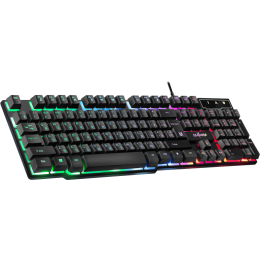 Клавиатура проводная игровая Defender Mayhem GK-360DL, ENG/RUS, USB, RGB подсветка, НОВИНКА! Отличная механическая раскладка без выкрутасов (гибрид ANSI+JIS): - длинный левый Shift и длинный BackSpace, двухэтажный Enter; - стандартные размеры и позиции ос