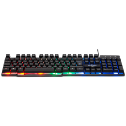 Клавиатура проводная игровая Defender Mayhem GK-360DL, ENG/RUS, USB, RGB подсветка, НОВИНКА! Отличная механическая раскладка без выкрутасов (гибрид ANSI+JIS): - длинный левый Shift и длинный BackSpace, двухэтажный Enter; - стандартные размеры и позиции ос