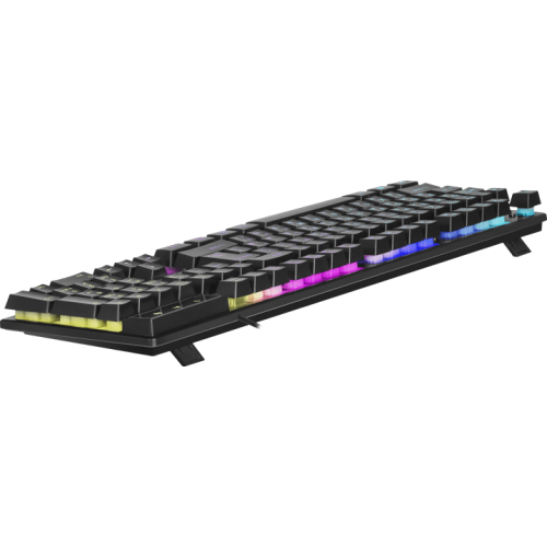 Клавиатура проводная игровая Defender Mayhem GK-360DL, ENG/RUS, USB, RGB подсветка, НОВИНКА! Отличная механическая раскладка без выкрутасов (гибрид ANSI+JIS): - длинный левый Shift и длинный BackSpace, двухэтажный Enter; - стандартные размеры и позиции ос