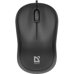 Мышь проводная Defender Patch MS-759 (Черный), USB 2кн, 1кл-кн, коробочка,  НОВИНКА!