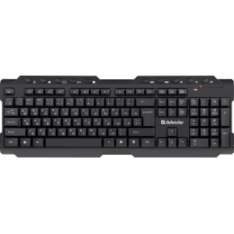 Клавиатура беспроводная Defender Element HB-195 USB (Черный), USB, ENG/RUS,стандарт