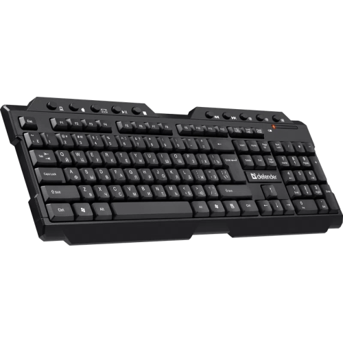 Клавиатура беспроводная Defender Element HB-195 USB (Черный), USB, ENG/RUS,стандарт