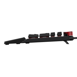 Механическая Игровая Клавиатура AOC AGON AGK700, 108 программируемых клавиш, переключатель CHERRY MX RED (50млн. нажатий), RGB синхронизация,  кабель в оплетке 1,8м USB2.0,  Магнитная кожаная подставка под запястье, регулятор громкости, USB-порт в клавиат