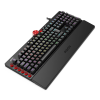 Механическая Игровая Клавиатура AOC AGON AGK700, 108 программируемых клавиш, переключатель CHERRY MX RED (50млн. нажатий), RGB синхронизация, кабель в оплетке 1,8м USB2.0, Магнитная кожаная подставка под запястье, регулятор громкости, USB-порт в клавиат