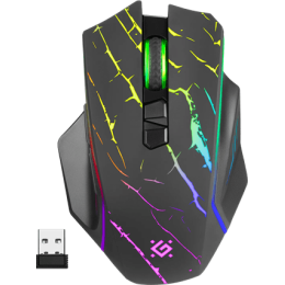Мышь беспроводная игровая Defender Uran GM-503, RGB, 7 кнопок, 3200 dpi