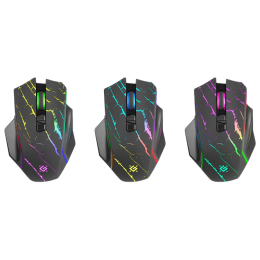 Мышь беспроводная игровая Defender Uran GM-503, RGB, 7 кнопок, 3200 dpi