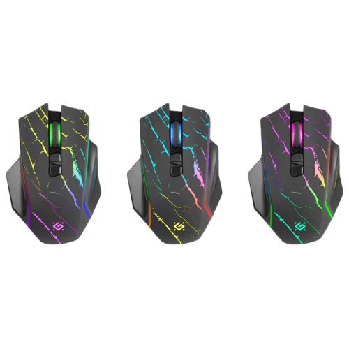 Мышь беспроводная игровая Defender Uran GM-503, RGB, 7 кнопок, 3200 dpi