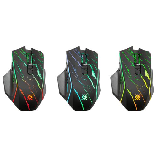 Мышь беспроводная игровая Defender Uran GM-503, RGB, 7 кнопок, 3200 dpi