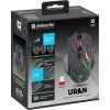 Мышь беспроводная игровая Defender Uran GM-503, RGB, 7 кнопок, 3200 dpi