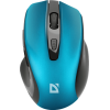 Мышь беспроводная Defender Prime MB-053 бирюзовый, 6 кнопок, 800/1200/1600 dpi