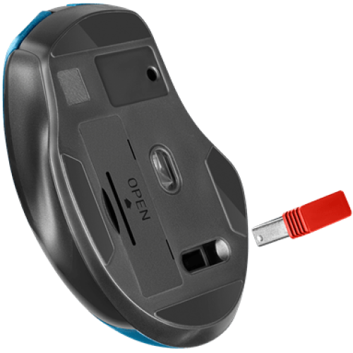 Мышь беспроводная Defender Prime MB-053 бирюзовый, 6 кнопок, 800/1200/1600 dpi