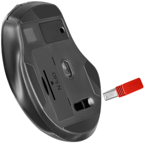 Мышь беспроводная Defender Prime MB-053 черный, 6 кнопок, 800/1200/1600 dpi