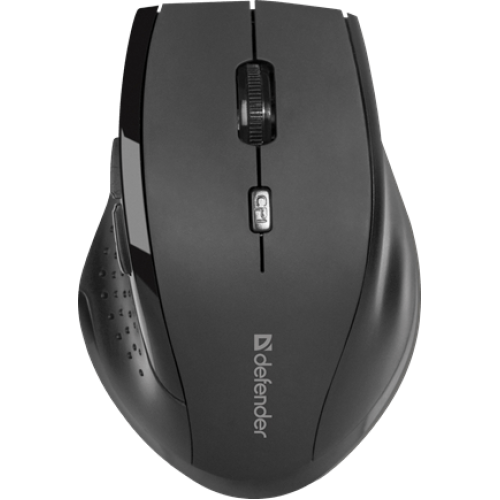 Мышь беспроводная Defender Accura MM-365 черный,6 кнопок,800-1200 dpi, 3 режима разрешения мыши 800/1200/1600 dpi. 2 дополнительные боковые кнопки. Эргономичная форма. Сверхпрочное прорезиненное покрытие.