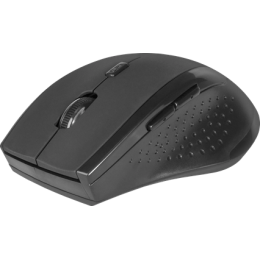 Мышь беспроводная Defender Accura MM-365 черный,6 кнопок,800-1200 dpi, 3 режима разрешения мыши 800/1200/1600 dpi. 2 дополнительные боковые кнопки. Эргономичная форма. Сверхпрочное прорезиненное покрытие.