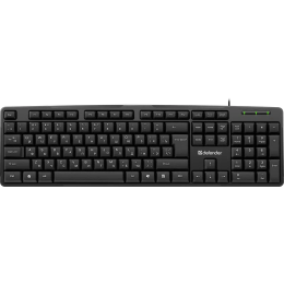 Клавиатура проводная Defender Next HB-440 (Черный), USB, ENG/RUS, стандарт