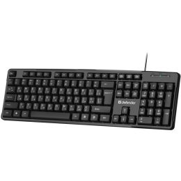 Клавиатура проводная Defender Next HB-440 (Черный), USB, ENG/RUS, стандарт