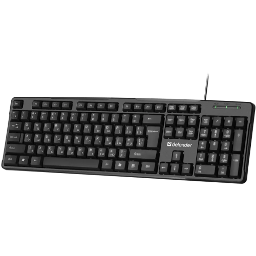 Клавиатура проводная Defender Next HB-440 (Черный), USB, ENG/RUS, стандарт