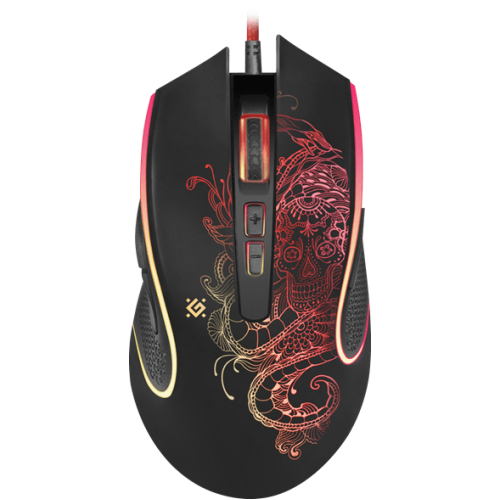 Мышь проводная игровая оптическая Defender Venom GM-640L (черный),USB, 8 кнопок, 800-3200 dpi, НОВИНКА !