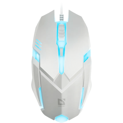 Мышь проводная Defender Cyber MB-560L 7 цветов, 3 кнопки, 1600dpi, белый, НОВИНКА!