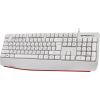 Клавиатура USB Defender Atom HB-546 (Белый), проводная, USB, ENG/RU, подставка под запястье, стандарт