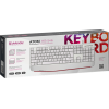 Клавиатура USB Defender Atom HB-546 (Белый), проводная, USB, ENG/RU, подставка под запястье, стандарт