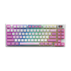 Игровая Клавиатура MSI FORGE GK600 TKL W VIOLET RU, Механическая/WIFI/BT/USB2.0/RGB/83кл./1.8м