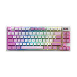 Игровая Клавиатура MSI FORGE GK600 TKL W VIOLET RU, Механическая/WIFI/BT/USB2.0/RGB/83кл./1.8м